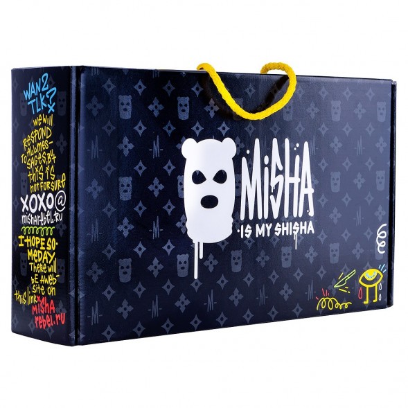 Кальян MISHA Rebel - Revolt Jet Black (Чёрный Матовый, Без Колбы) купить в Ижевске