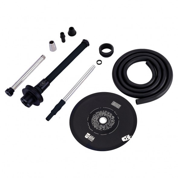 Кальян MISHA Rebel - Revolt Jet Black (Чёрный Матовый, Без Колбы) купить в Ижевске