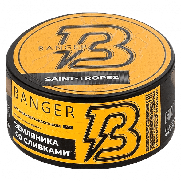 Табак Banger - Saint-Tropez (Земляника со Сливками, 100 грамм) купить в Ижевске
