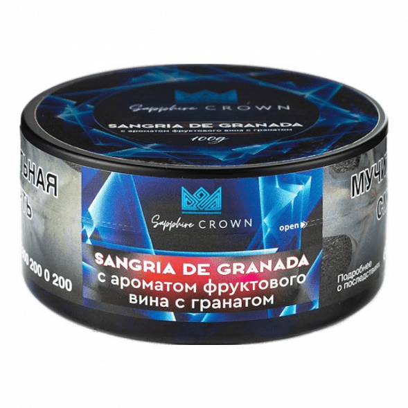 Табак Sapphire Crown - Sangria de Granada (Фруктовое Вино с Гранатом, 25 грамм) купить в Ижевске