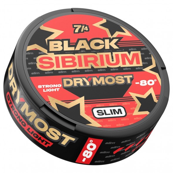 Табак жевательный DryMost - Black Sibirium -80 Slim (12 грамм) купить в Ижевске