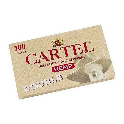 Бумага для самокруток Cartel - Double Organic Hemp Unbleached (100 штук) купить в Ижевске