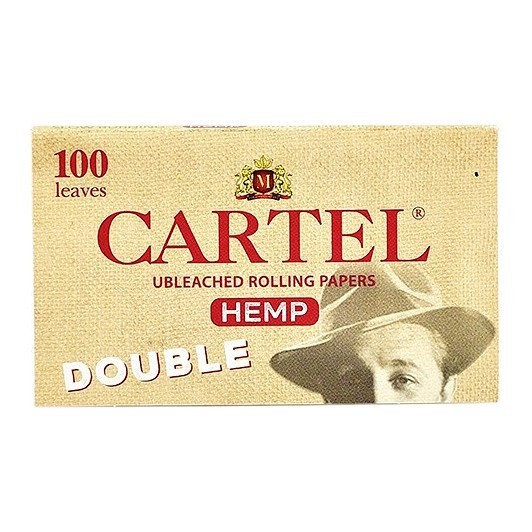 Бумага для самокруток Cartel - Double Organic Hemp Unbleached (100 штук) купить в Ижевске