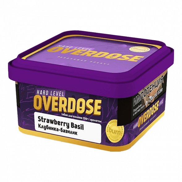 Табак Overdose - Strawberry Basil (Клубника-Базилик, 200 грамм) купить в Ижевске