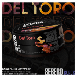 Табак Sebero Black - Del Toro (Бабл гам с Цитрусом, 100 грамм)