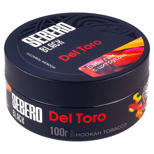 Табак Sebero Black - Del Toro (Бабл гам с Цитрусом, 100 грамм) купить в Ижевске