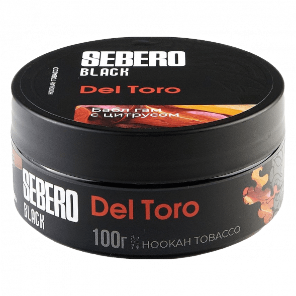 Табак Sebero Black - Del Toro (Бабл гам с Цитрусом, 100 грамм) купить в Ижевске