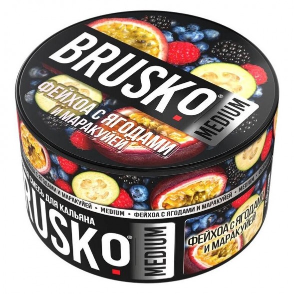 Смесь Brusko Medium - Фейхоа с Ягодами и Маракуйей (250 грамм) купить в Ижевске