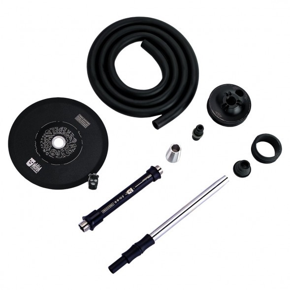 Кальян MISHA Rebel - Jet Black (Чёрный Матовый, Без Колбы) купить в Ижевске