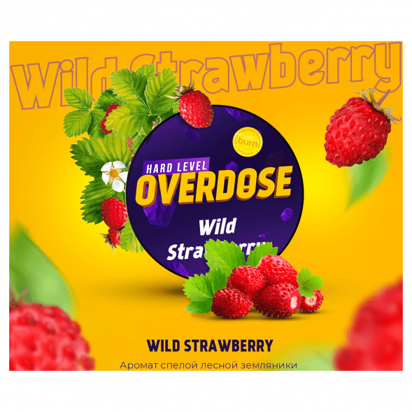 Табак Overdose - Wild Strawberry (Дикая Земляника, 200 грамм) купить в Ижевске