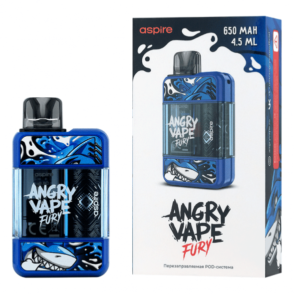 Электронная сигарета Brusko - Angry Vape Fury (650 mAh, Синий) купить в Ижевске