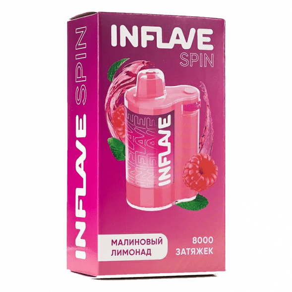 INFLAVE SPIN - Малиновый Лимонад (8000 затяжек) купить в Ижевске