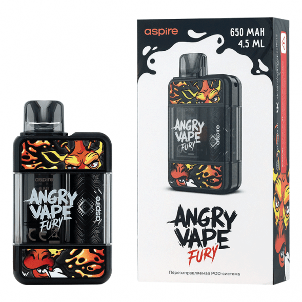Электронная сигарета Brusko - Angry Vape Fury (650 mAh, Черный) купить в Ижевске