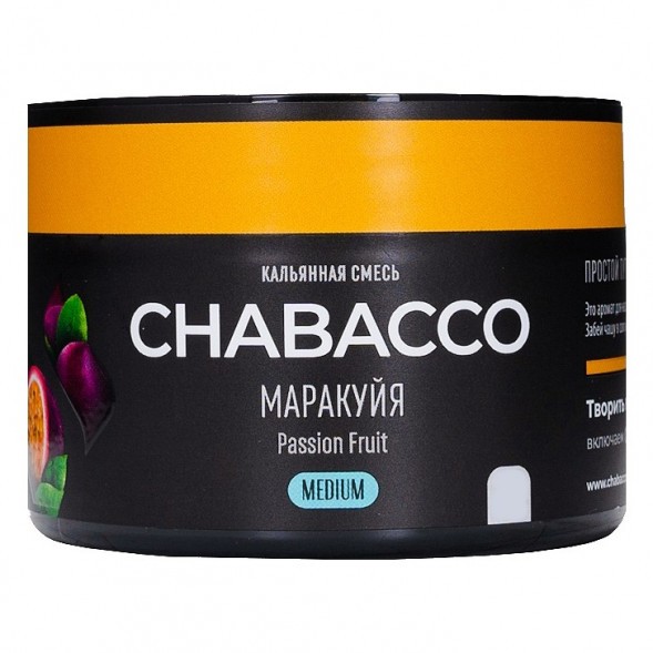 Смесь Chabacco MEDIUM - Passion Fruit (Маракуйя, 40 грамм) купить в Ижевске