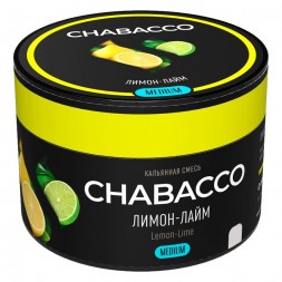Смесь Chabacco MEDIUM - Lemon-Lime (Лимон - Лайм, 40 грамм)