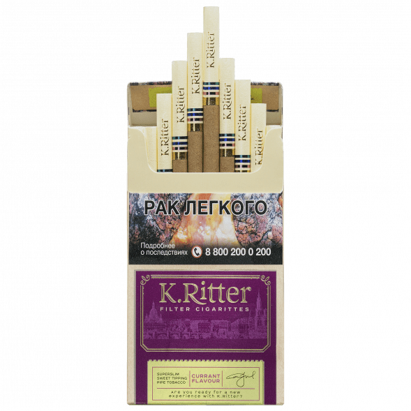 Сигариты K.Ritter - Currant SuperSlim (Смородина​​, 20 штук) купить в Ижевске