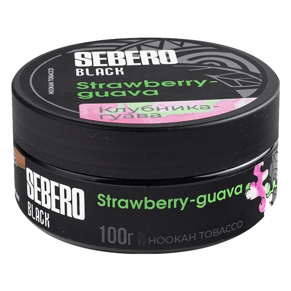 Табак Sebero Black - Strawberry Guava (Клубника и Гуава, 100 грамм) купить в Ижевске