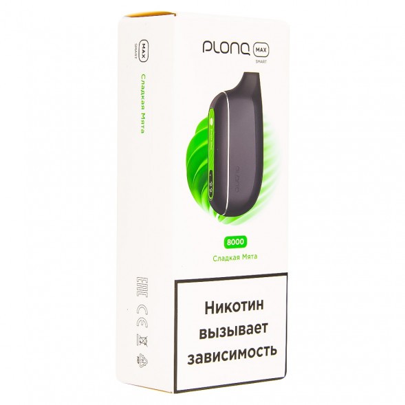PLONQ MAX SMART - Сладкая Мята (8000 затяжек) купить в Ижевске