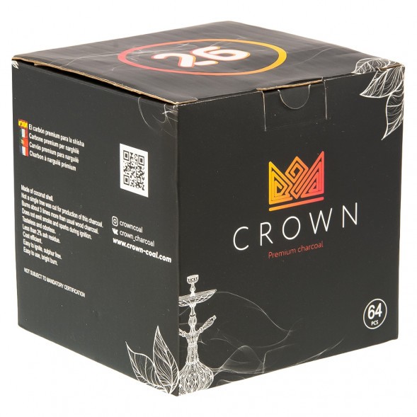 Уголь Crown (26 мм, 64 кубика) купить в Ижевске