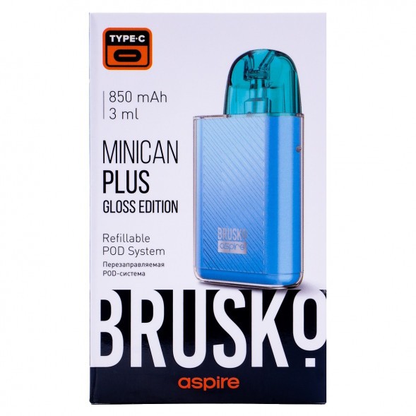 Электронная сигарета Brusko - Minican Plus Gloss Edition (850 mAh, Синий) купить в Ижевске