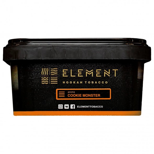 Табак Element Земля - Cookie Monster NEW (Земляничное Печенье, 200 грамм) купить в Ижевске