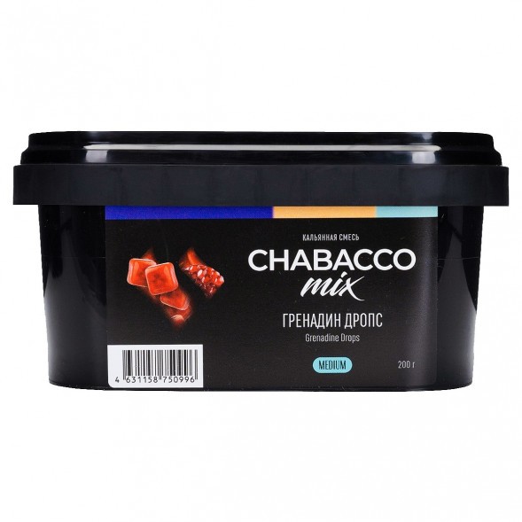 Смесь Chabacco MIX MEDIUM - Grenadine Drops (Гренадин Дропс, 200 грамм) купить в Ижевске