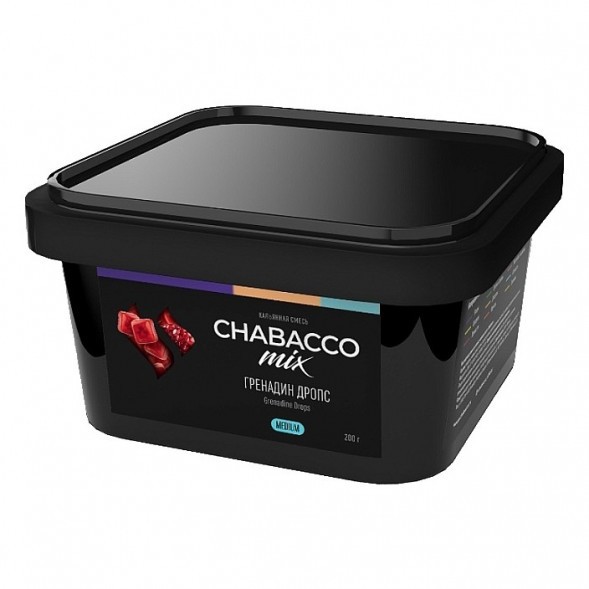 Смесь Chabacco MIX MEDIUM - Grenadine Drops (Гренадин Дропс, 200 грамм) купить в Ижевске