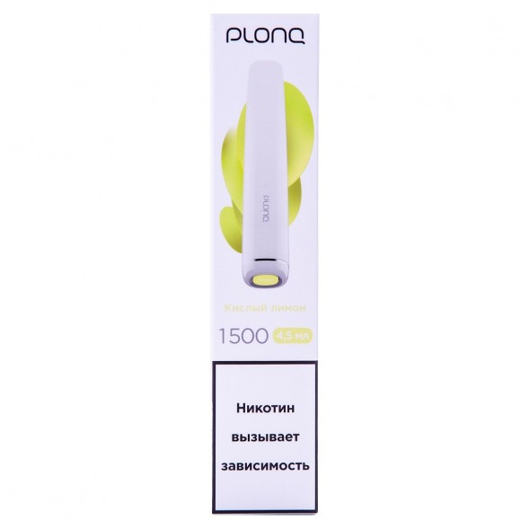 PLONQ PLUS - Кислый Лимон (1500 затяжек) купить в Ижевске