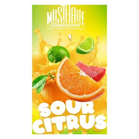 Табак Must Have - Sour Citrus (Кислый Цитрус, 125 грамм) купить в Ижевске