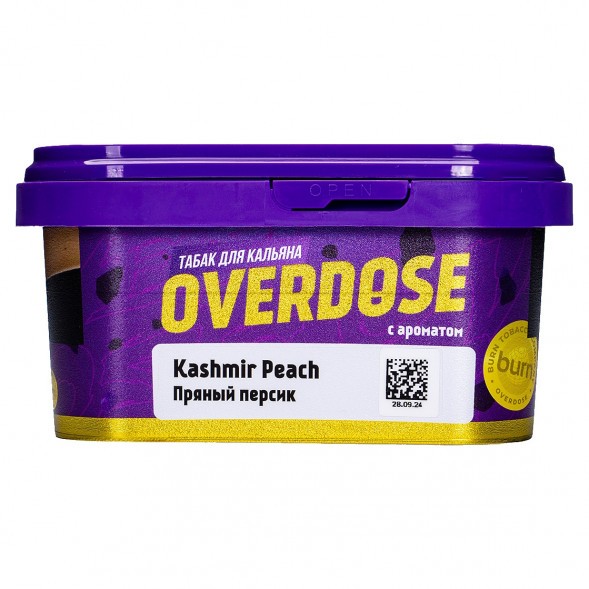 Табак Overdose - Kashmir Peach (Пряный Персик, 200 грамм) купить в Ижевске