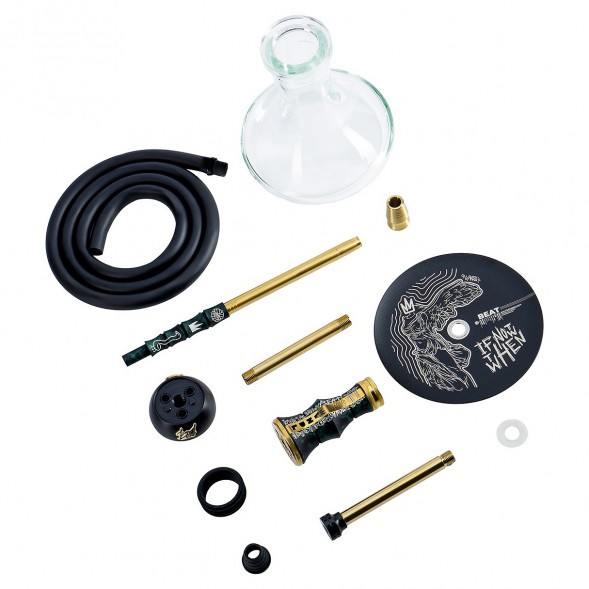 Кальян Alpha Hookah - Beat Vandal Green (Прозрачная Колба) купить в Ижевске