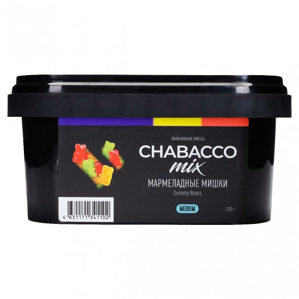 Смесь Chabacco MIX MEDIUM - Gummy Bears (Мармеладные Мишки, 200 грамм) купить в Ижевске