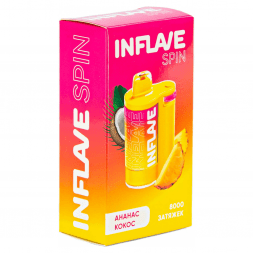 INFLAVE SPIN - Ананас Кокос (8000 затяжек)