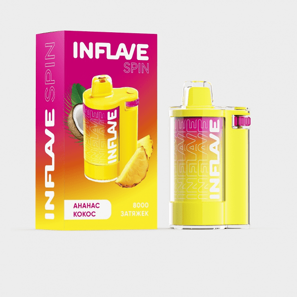 INFLAVE SPIN - Ананас Кокос (8000 затяжек) купить в Ижевске