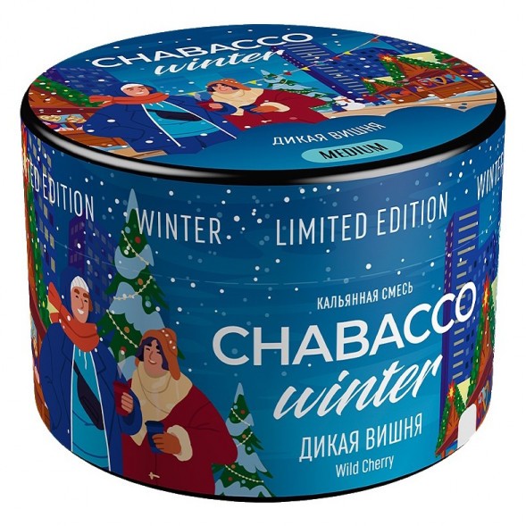 Смесь Chabacco MEDIUM - Wild Cherry (Дикая Вишня, 40 грамм) купить в Ижевске