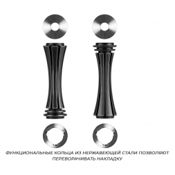 Кальян Alpha Hookah - Model X REVERSE Black Matte (без колбы)