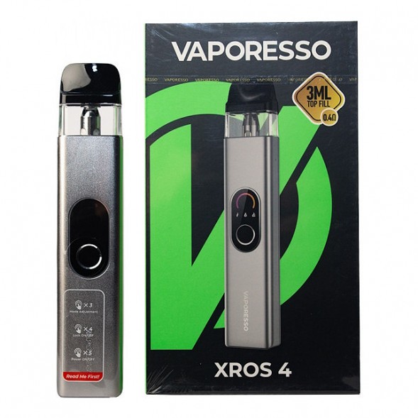 Электронная сигарета Vaporesso XROS 4 - Silver (Серебряная) купить в Ижевске