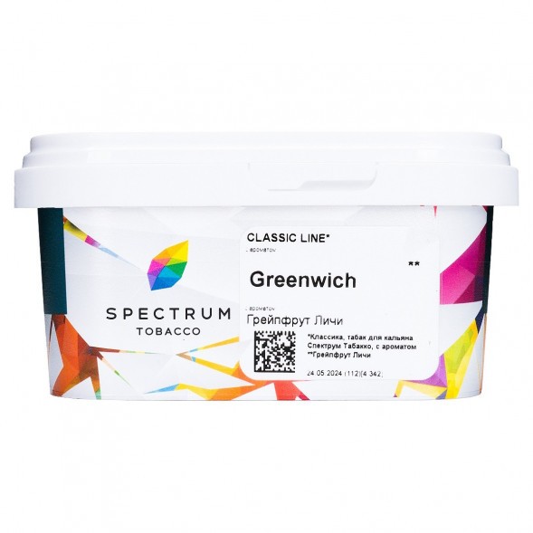 Табак Spectrum - Greenwich (Грейпфрут Личи, 200 грамм) купить в Ижевске