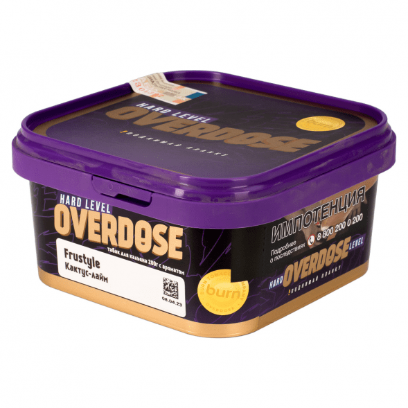 Табак Overdose - Frustyle (Кактус-Лайм, 200 грамм) купить в Ижевске