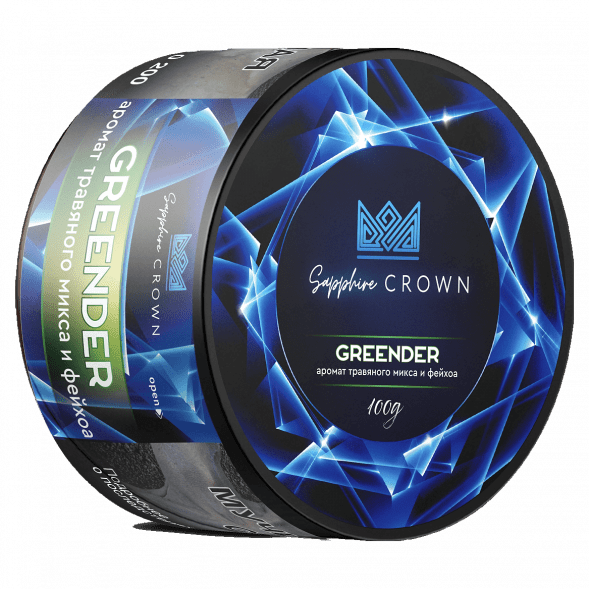 Табак Sapphire Crown - Greender (Травяной Микс и Фейхоа, 100 грамм) купить в Ижевске