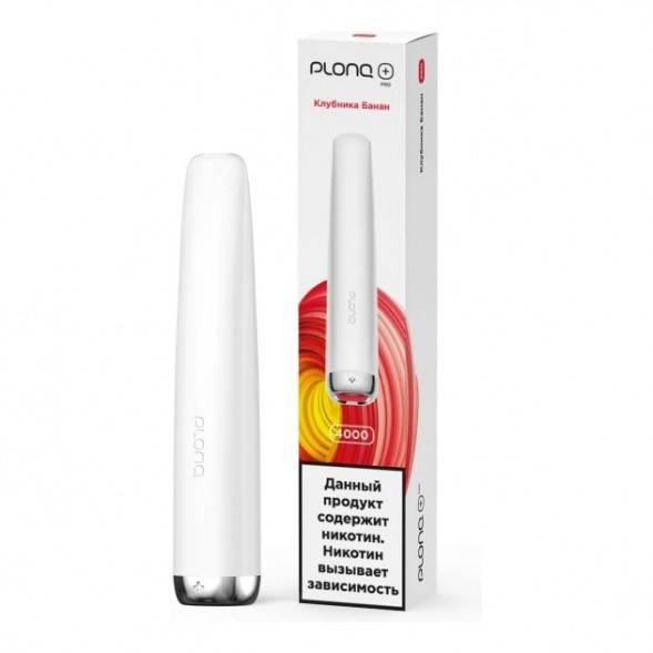 PLONQ PLUS PRO - Клубника Банан (Strawberry Banana, 4000 затяжек) купить в Ижевске