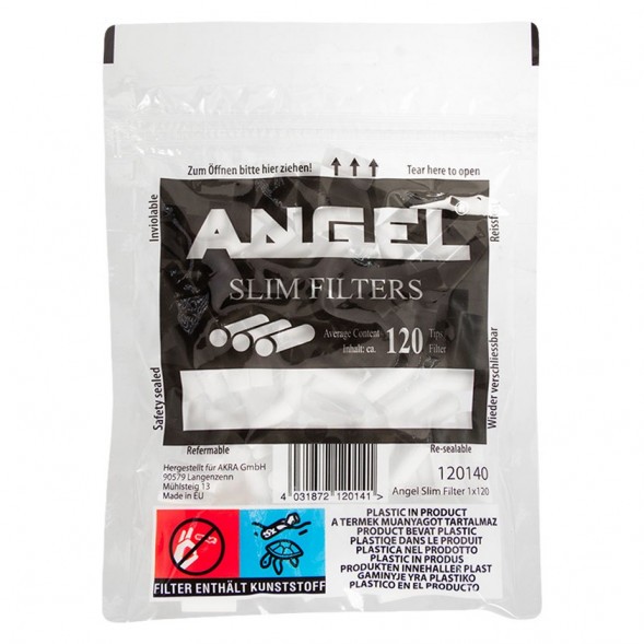 Фильтры для самокруток Angel - Slim (120 штук, 15х6 мм) купить в Ижевске