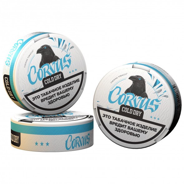 Табак жевательный CORVUS - Cold Dry MEDIUM (13 грамм) купить в Ижевске