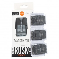 Сменный картридж Brusko - Favostix (1 Ом, 3 шт.)