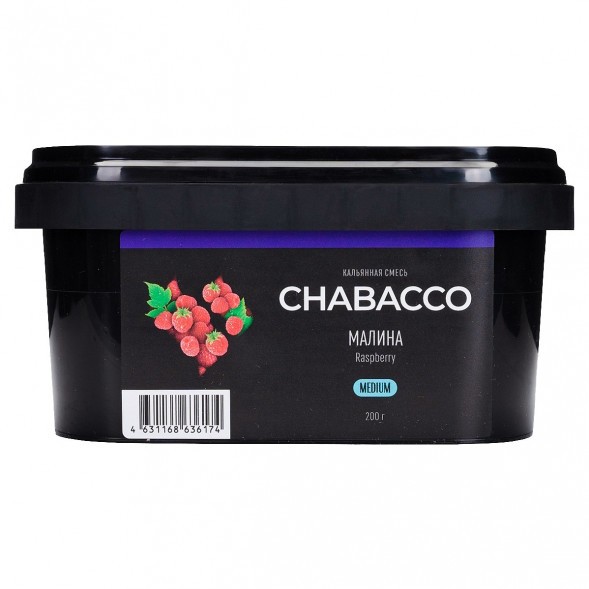Смесь Chabacco MEDIUM - Raspberry (Малина, 200 грамм) купить в Ижевске