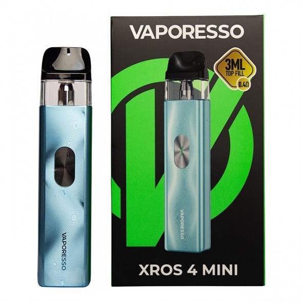 Электронная сигарета Vaporesso XROS 4 Mini - Ice Blue (Синий Лёд) купить в Ижевске