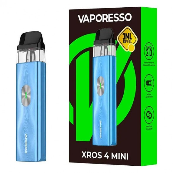 Электронная сигарета Vaporesso XROS 4 Mini - Ice Blue (Синий Лёд) купить в Ижевске