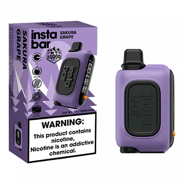 PLONQ INSTABAR WT - Сакура Виноград (Sakura Grape, 10000 затяжек) купить в Ижевске