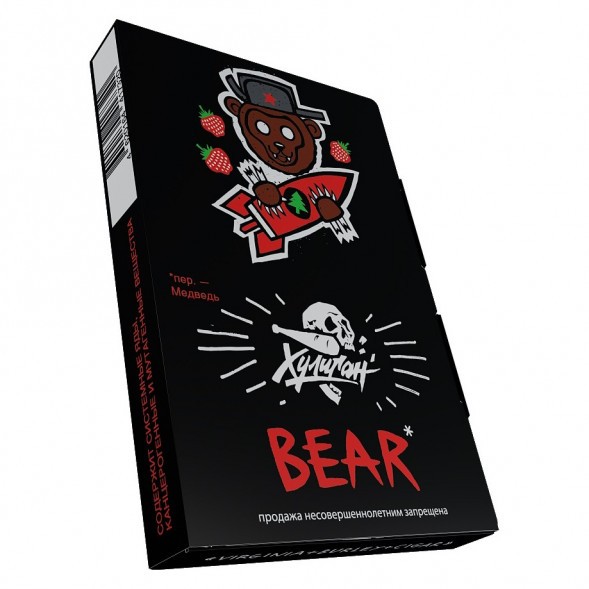 Табак Хулиган - BEAR (Клубника с Ёлкой, 25 грамм) купить в Ижевске