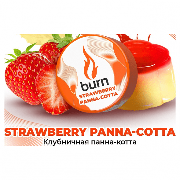 Табак Burn - Strawberry Panna-Cotta (Клубничная Панна-котта, 25 грамм) купить в Ижевске